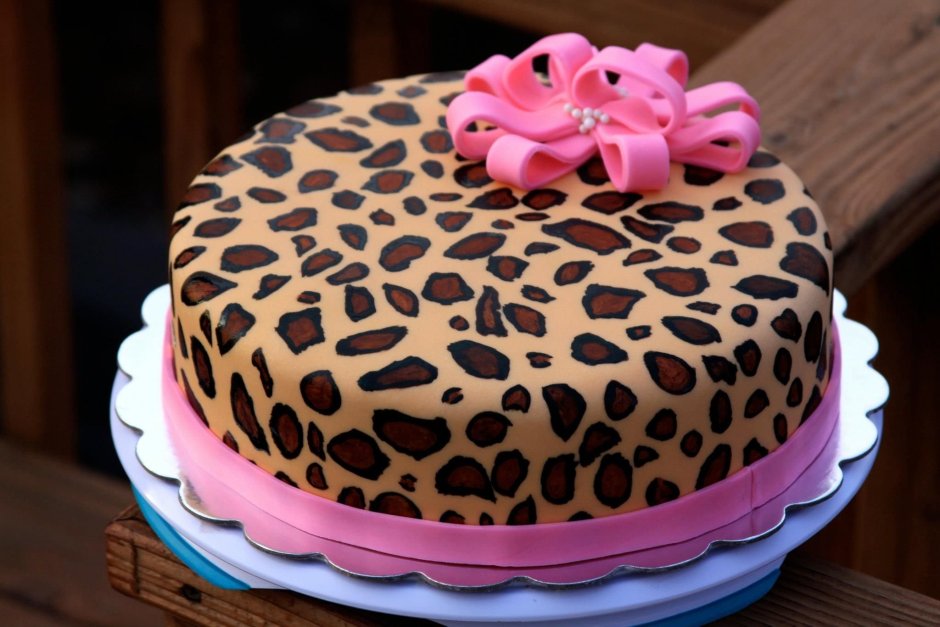 Тортик леопардовый кремовый