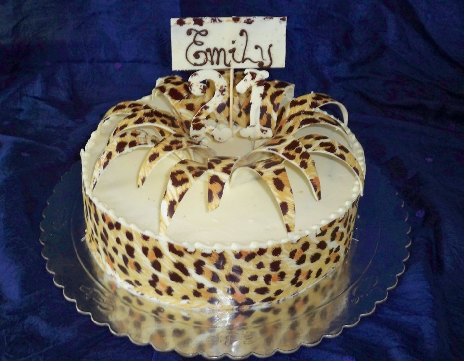 Торт Наполеон леопард