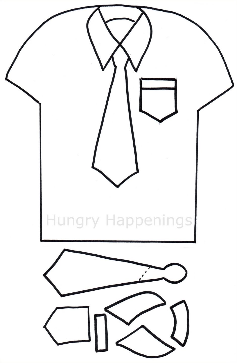Оригами рубашка схема
