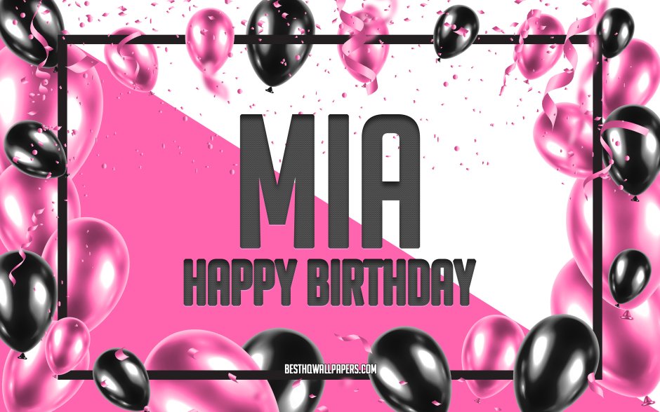 Поздравить Мию с днем рождения