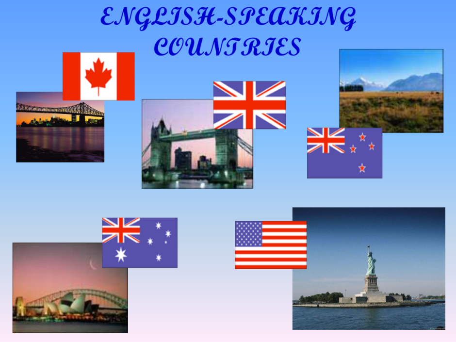 English speaking Countries стенд