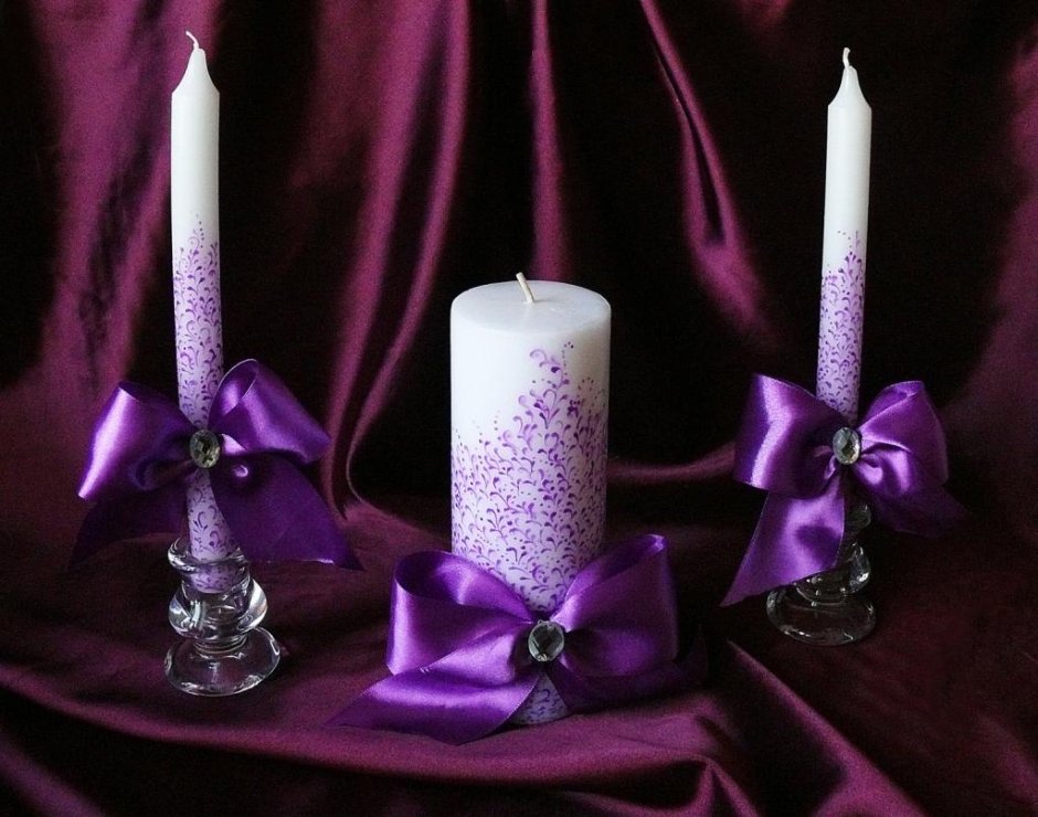 Свадебные свечи семейный очаг