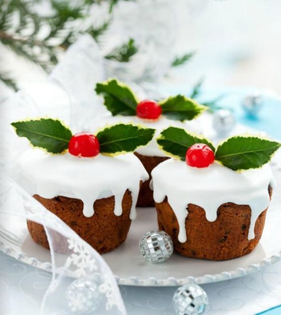 Рождественский кекс с сухофруктами вымоченными в коньяке