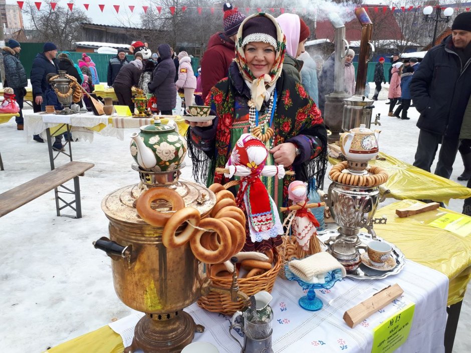 Чайный стол в русском стиле