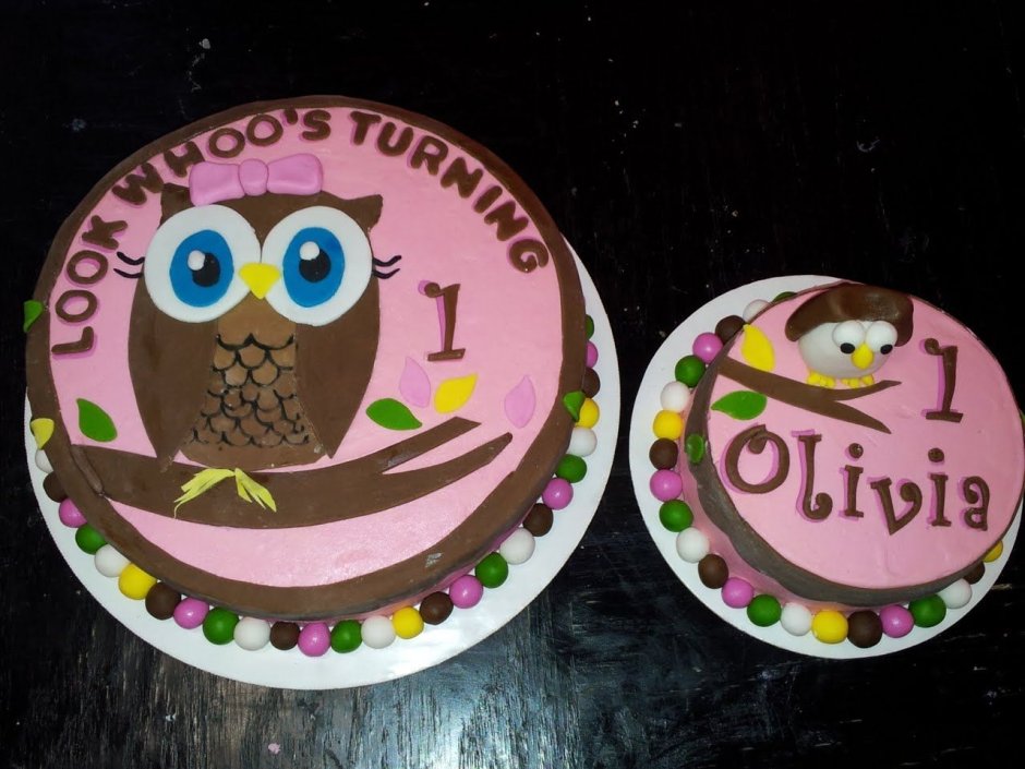 Торт с совой для 10 летней девочки