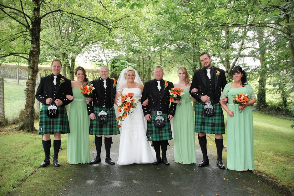 Ирландский свадьба Кильт