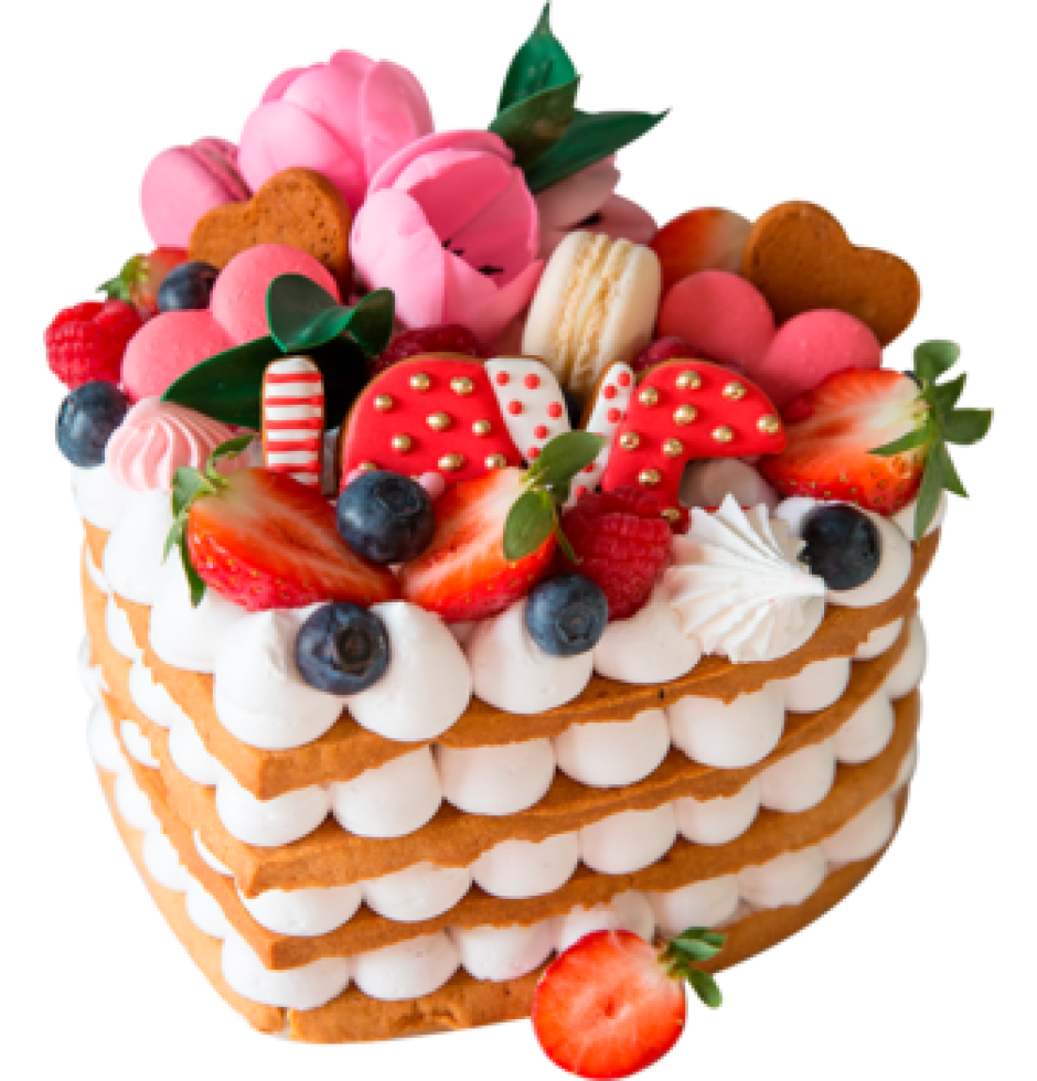 Бкнто торт с цветочками