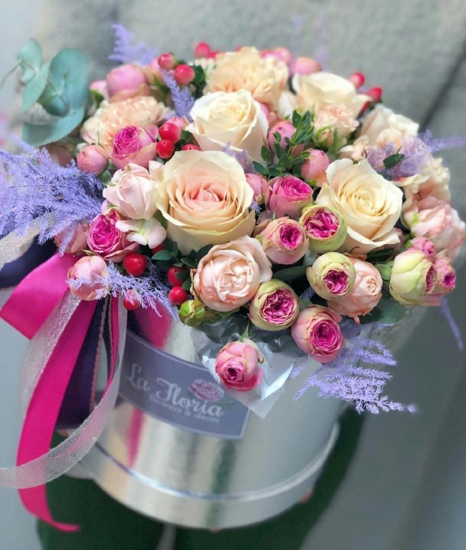 Букет роз с днём рождения девушке