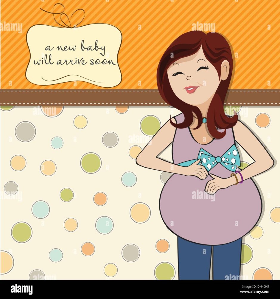 Беременная женщина иллюстрация