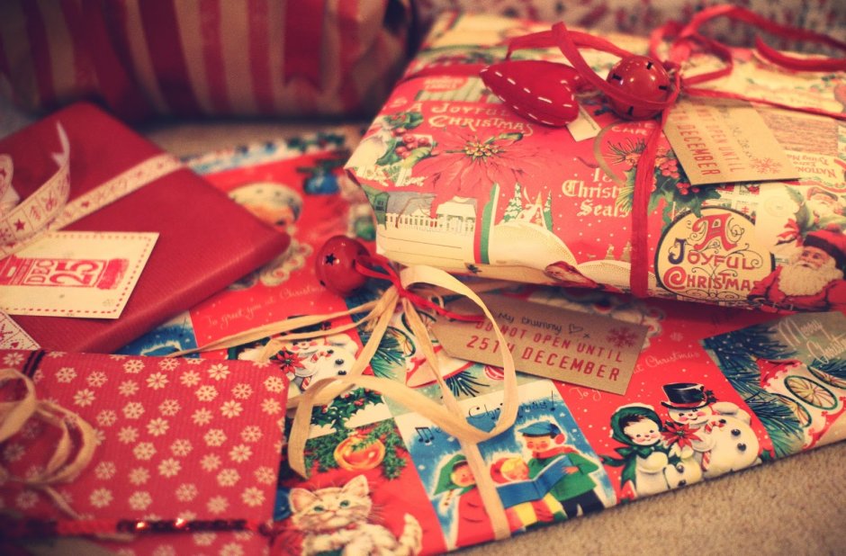 Упаковка подарка тайный Санта
