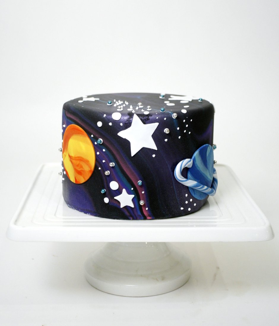 Космический торт для мальчика