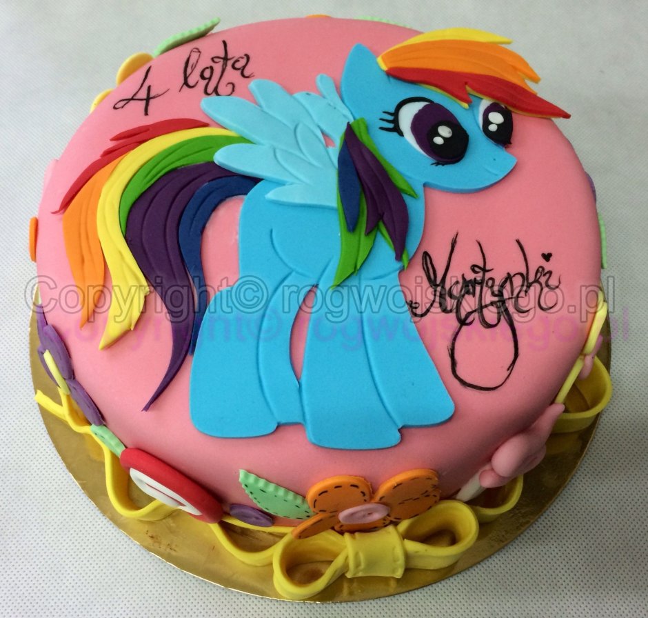 Торт с пони для девочки 8 лет