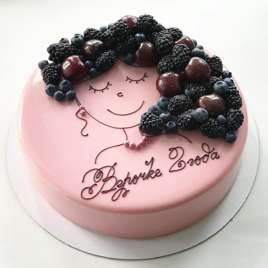 Торт с днем рождения Полина