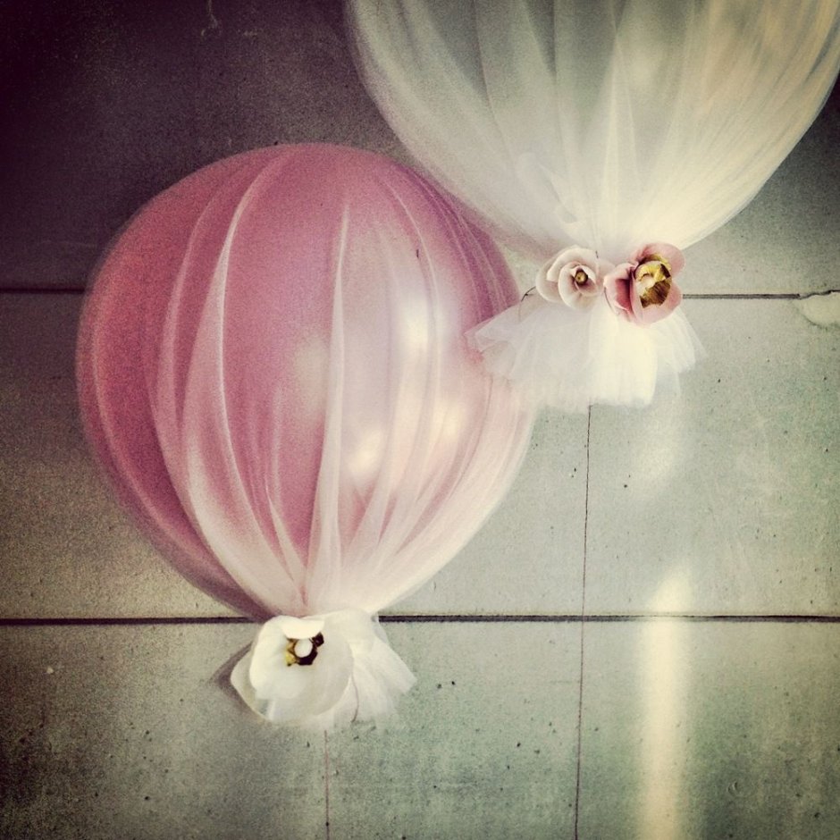 Воздушные шары в органзе