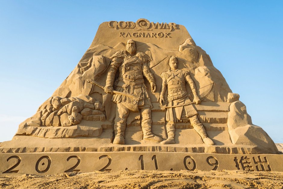 Фестиваль песчаных фигур у Петропавловской крепости