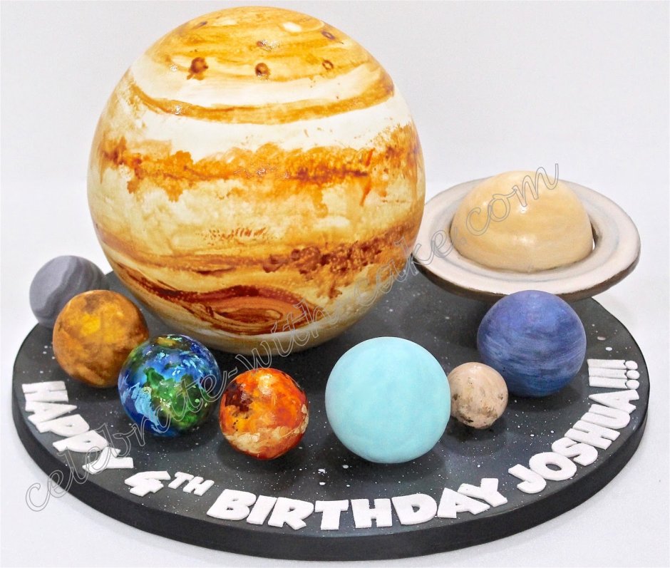 Торт в стиле космоса 6 месяцев