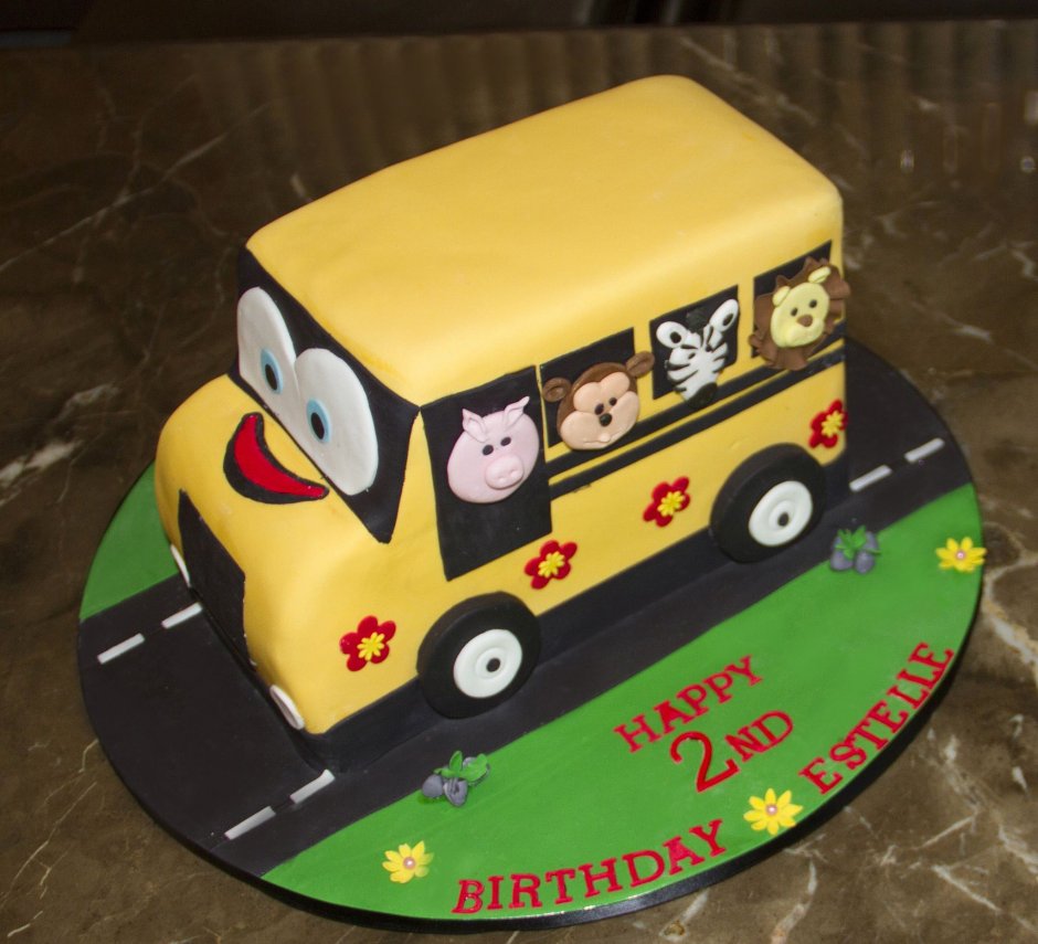 Торт для водителя школьного автобуса