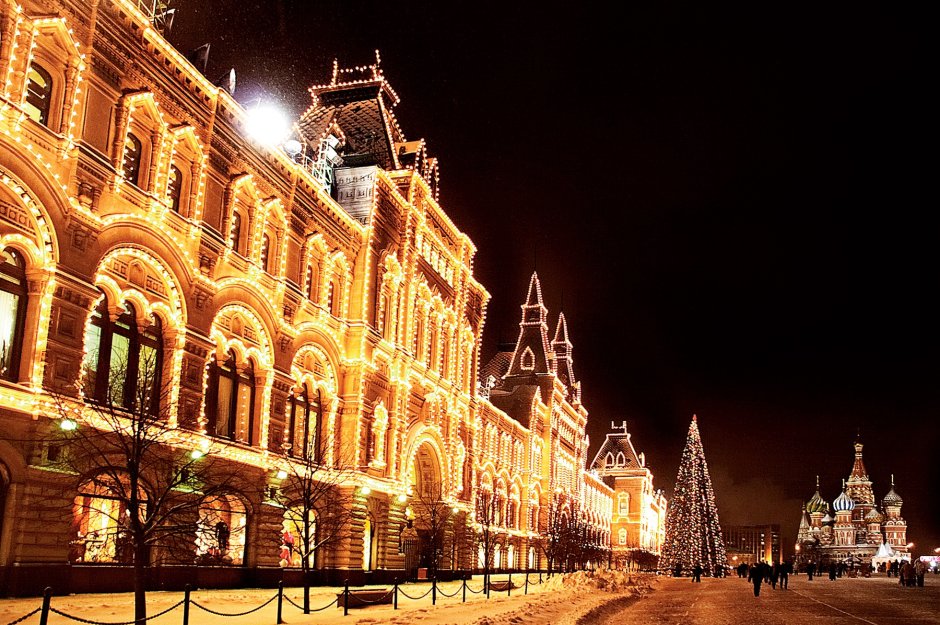 ГУМ Москва зима