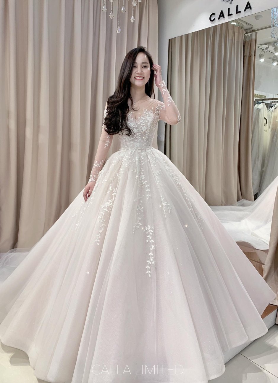 Свадебные платья корейские блестящие