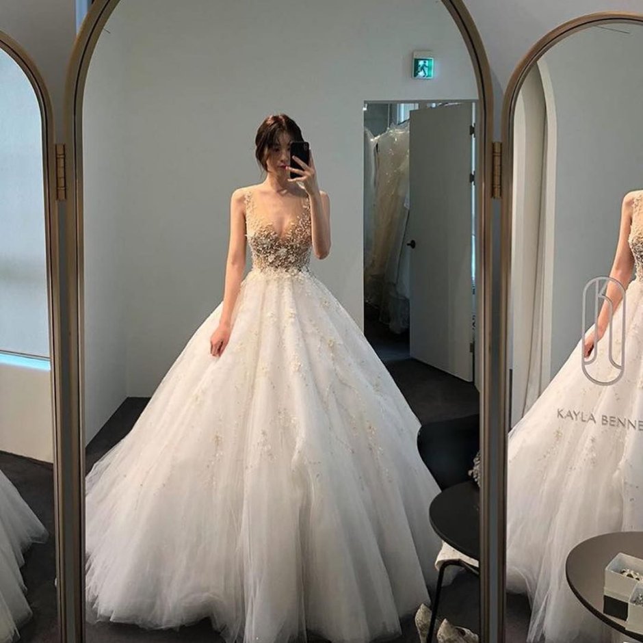 Корейский фасон свадебного платья