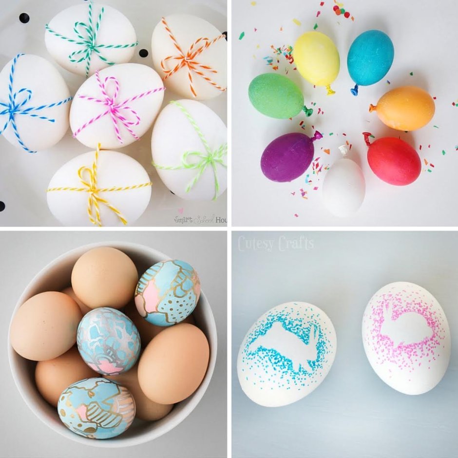 Крашеные яйца на Пасху для детей