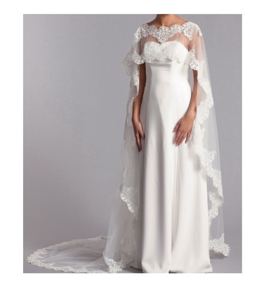 Накидка на свадебное платье