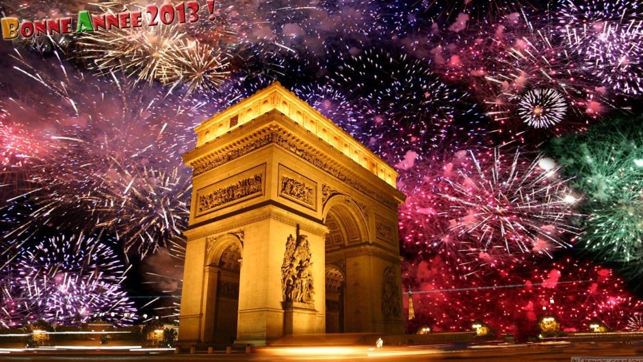 Париж на новый год в отличном качестве