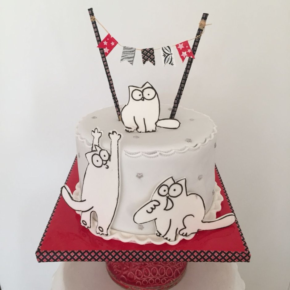 Торт с изображением кота