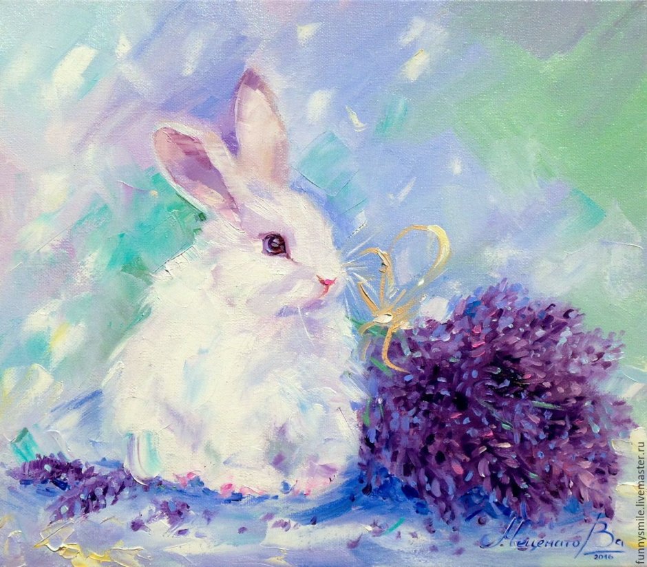 Пасхальный кролик живопись