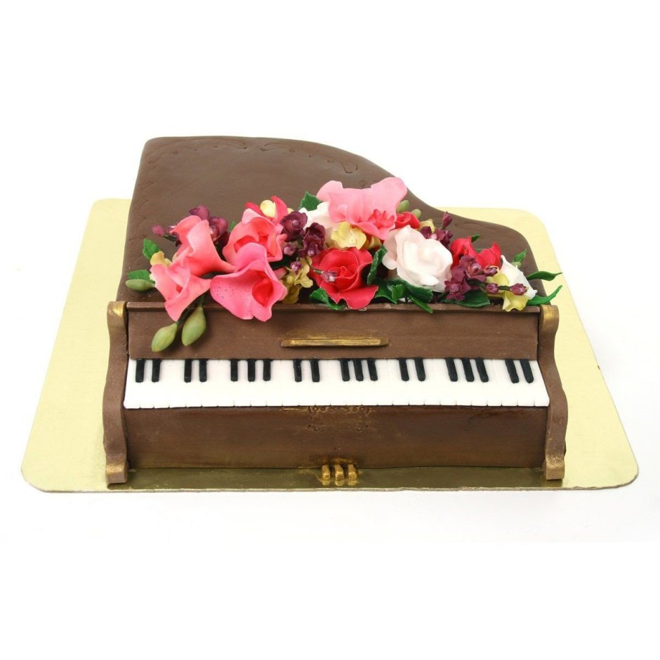 Торт в форме пианино
