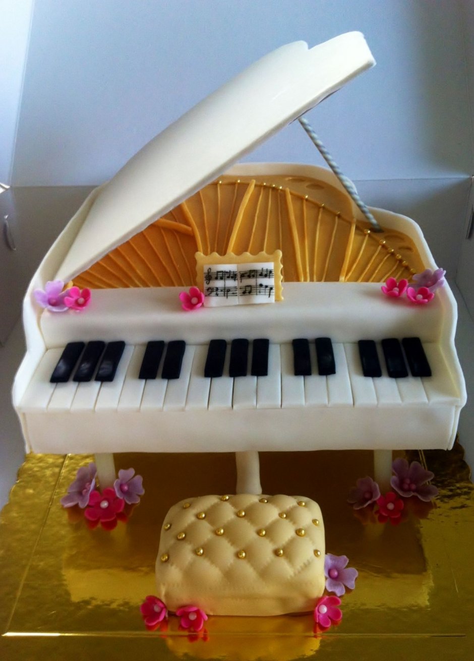Торт пианино для девочки