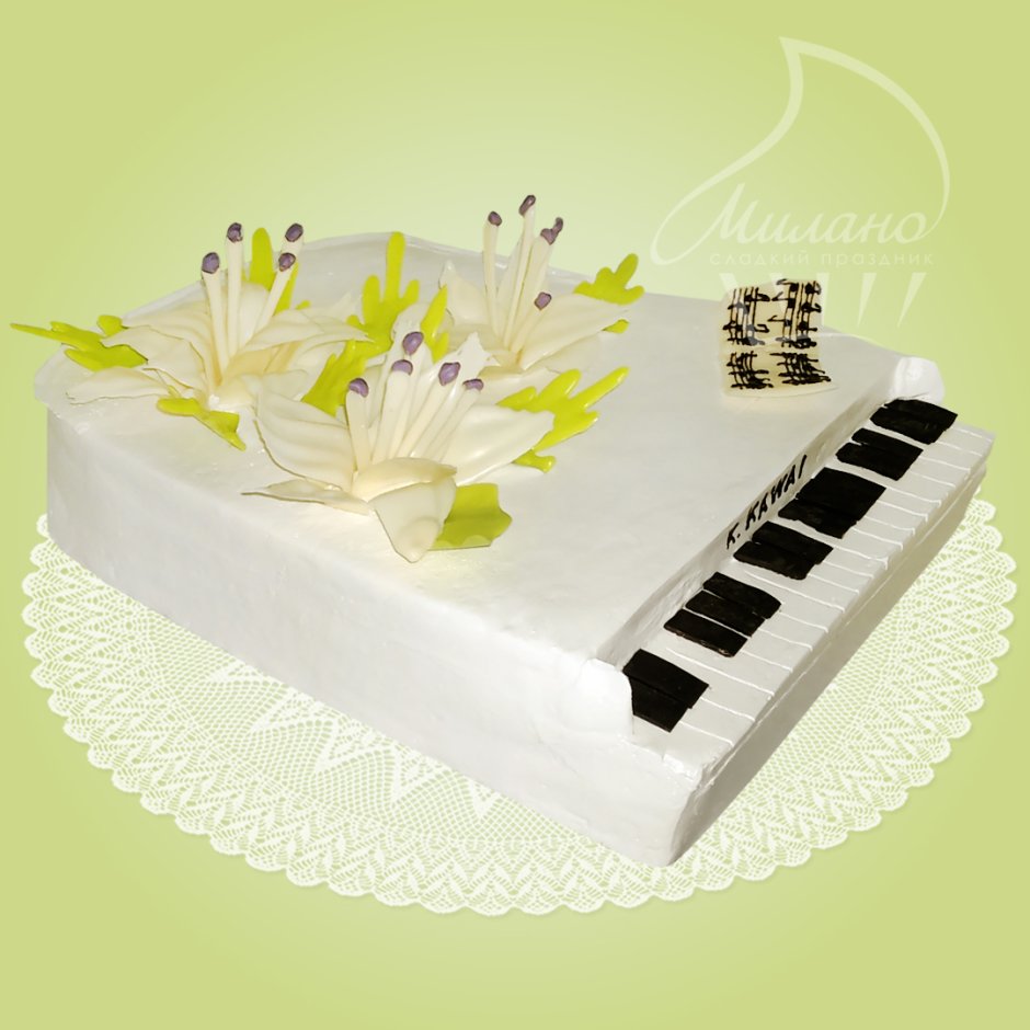 Торт пианино для девочки