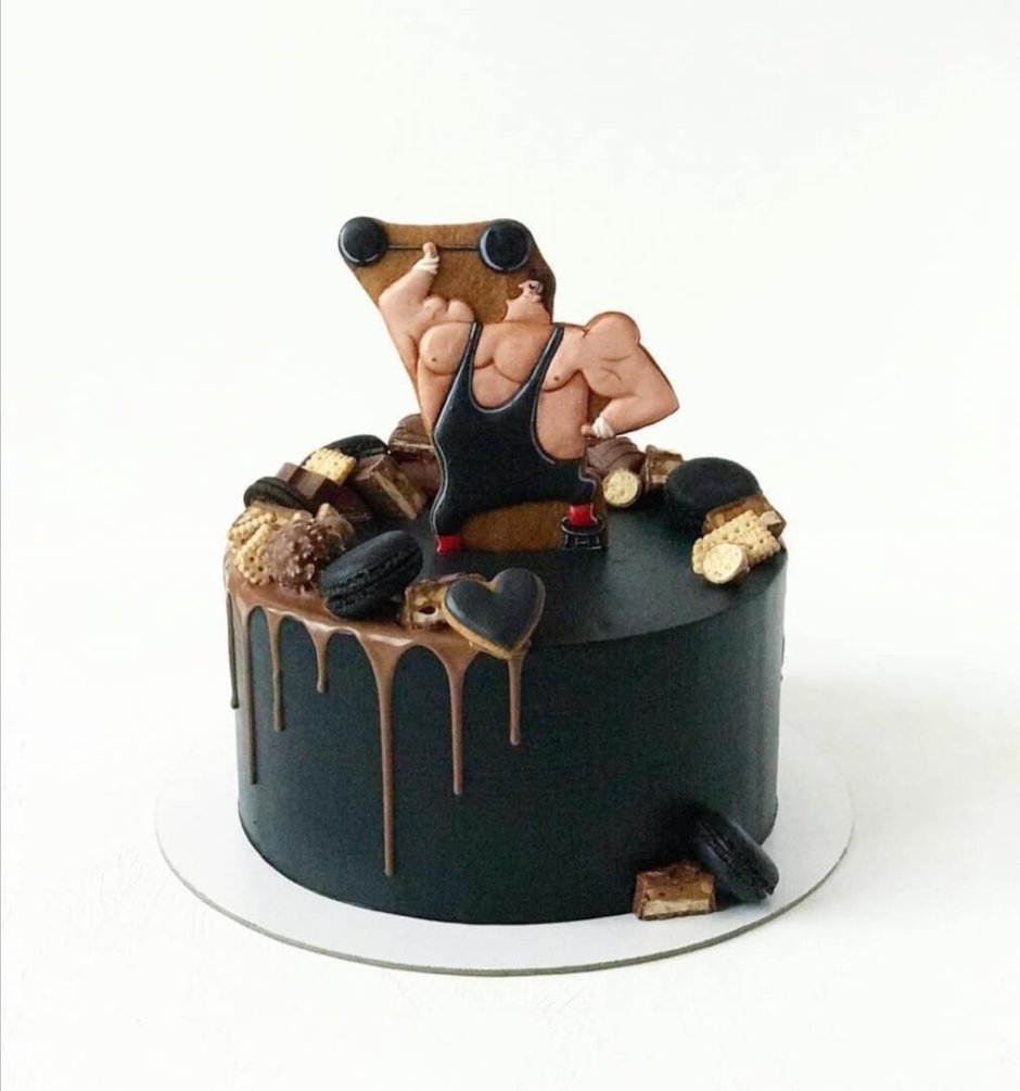Торт с боксерской тематикой