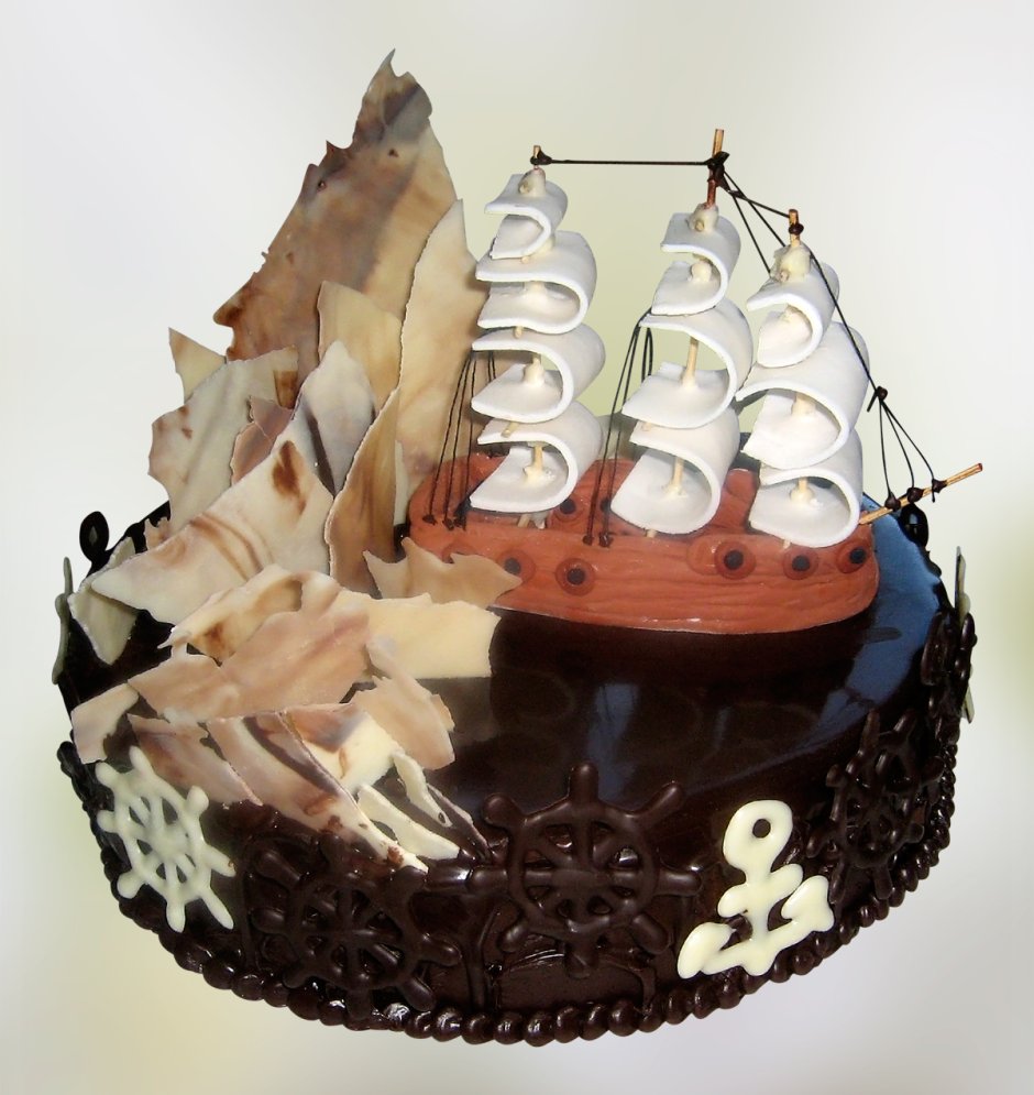 Торт кораблик