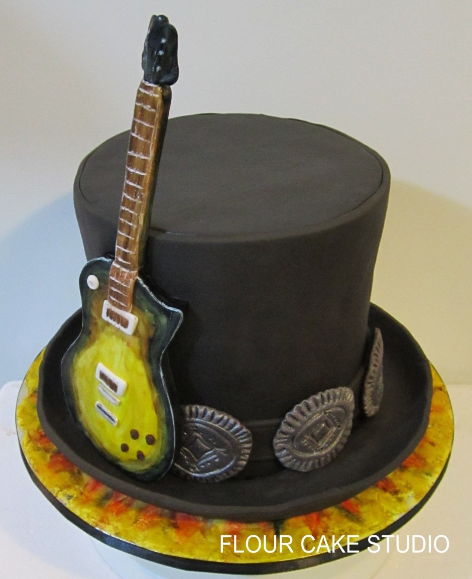 Торт с мастикой для гитариста рокера