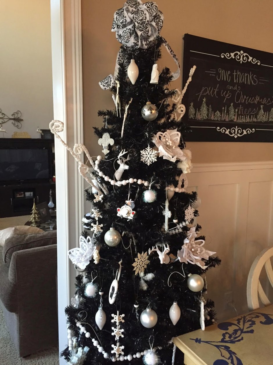 Black Christmas decorations