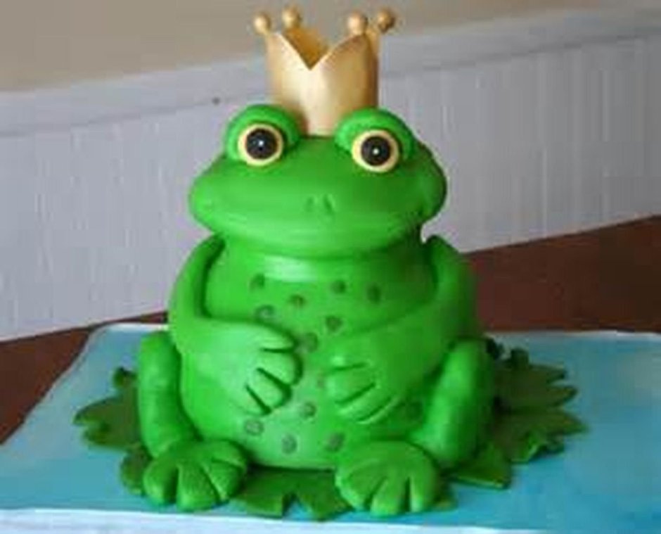 Торт в виде лягушки