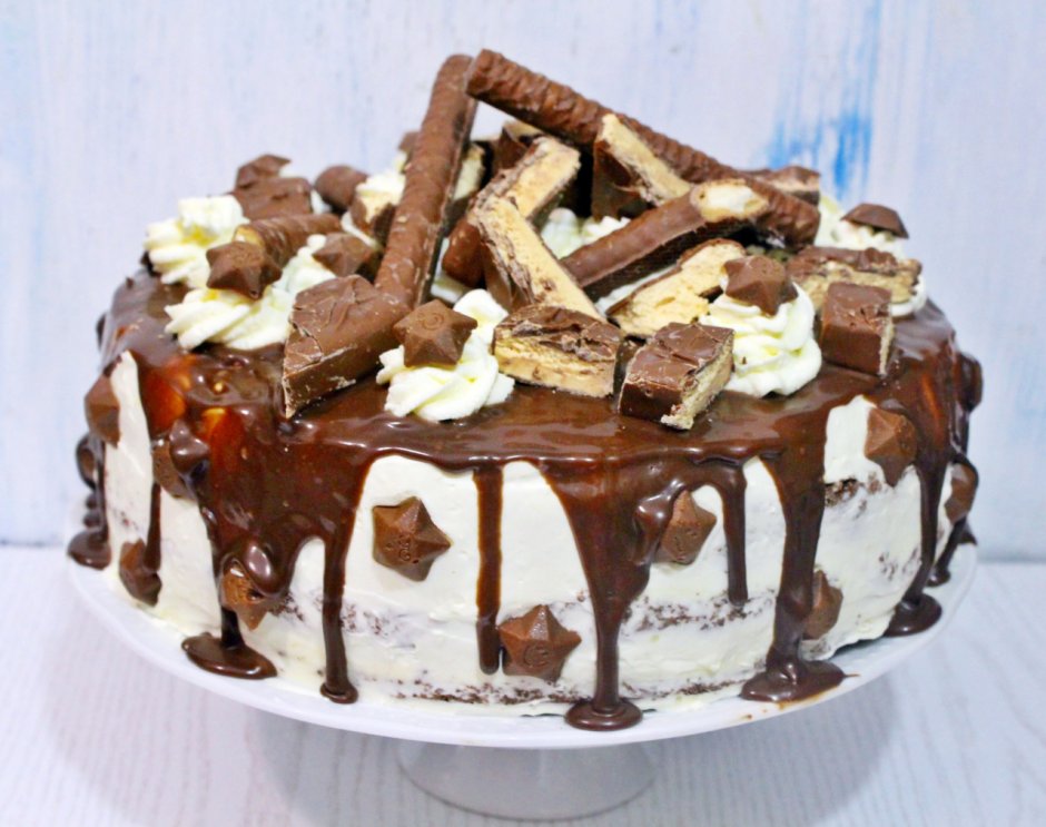 Шоколадный торт Милки Вэй домашний