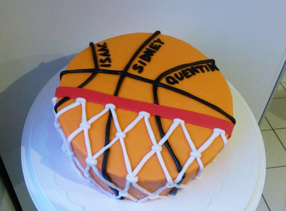 Торт баскетбол без мастики