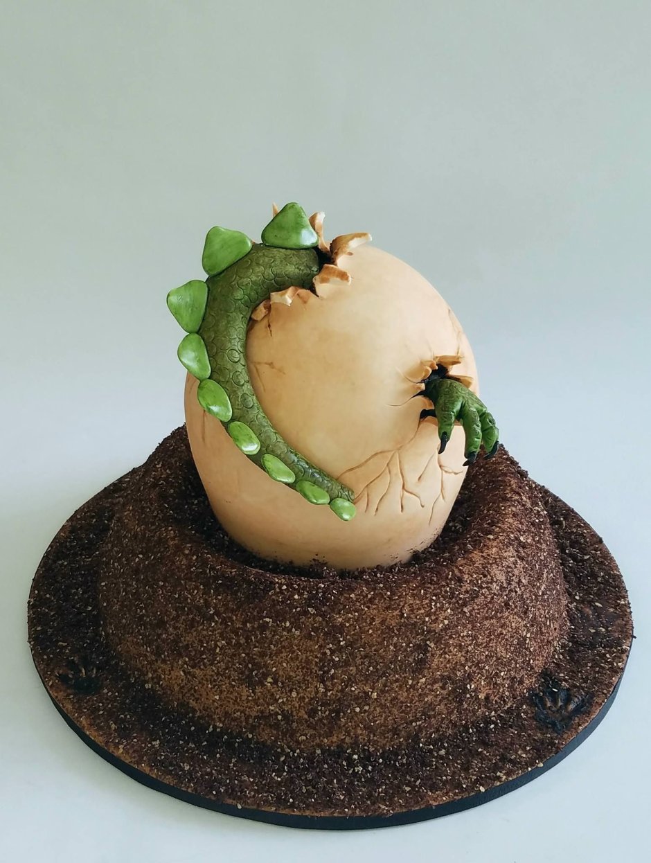 Торт яйцо динозавра