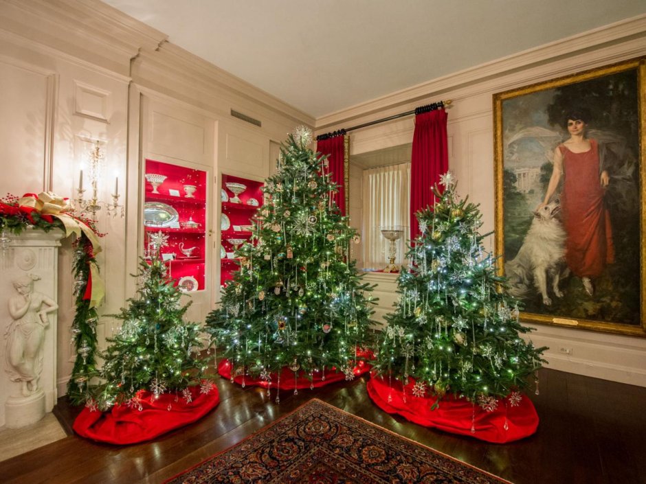 Рождество в Америке украшение комнаты