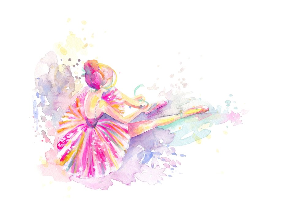 Плакат балерина