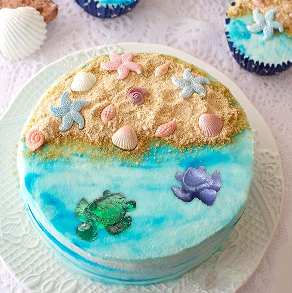 Пирожные в морской тематике