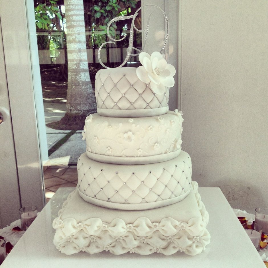 Красивые Свадебные торты квадратные