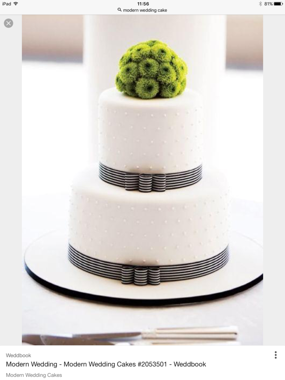 Свадебный торт в современном стиле