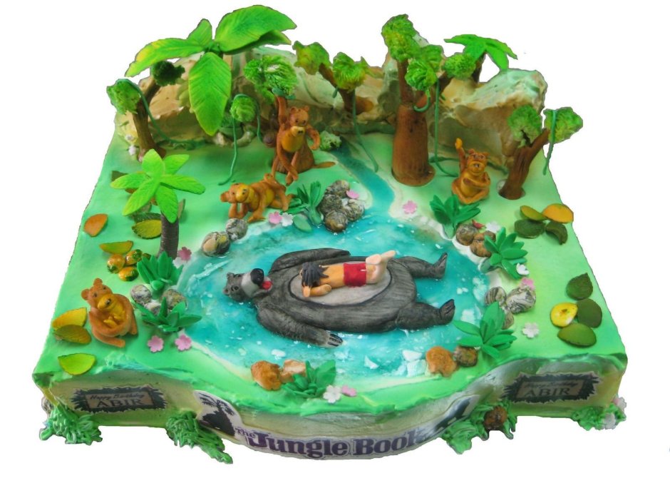 Торт на тематику джунгли