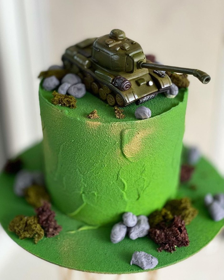 Торт танк для мальчика