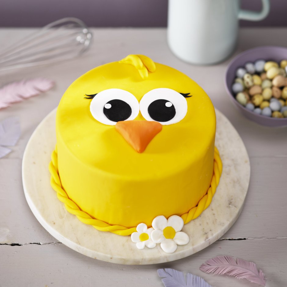 Topless chick in Cake