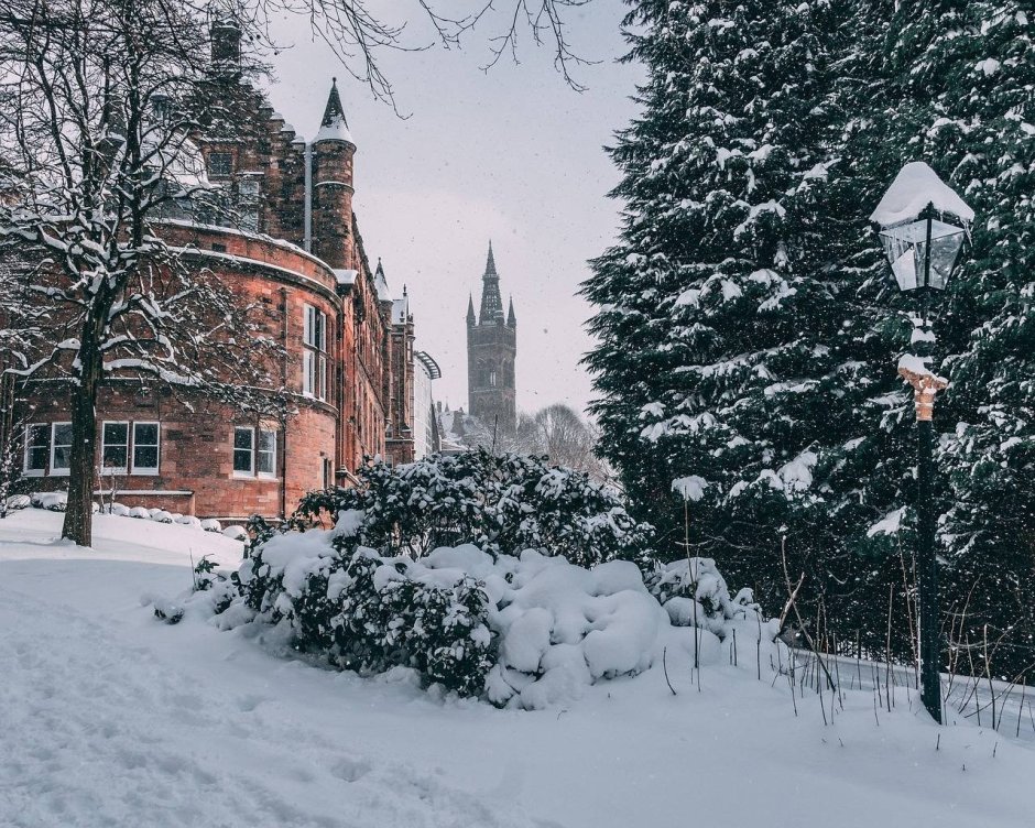 Университет Шотландии Глазго зима