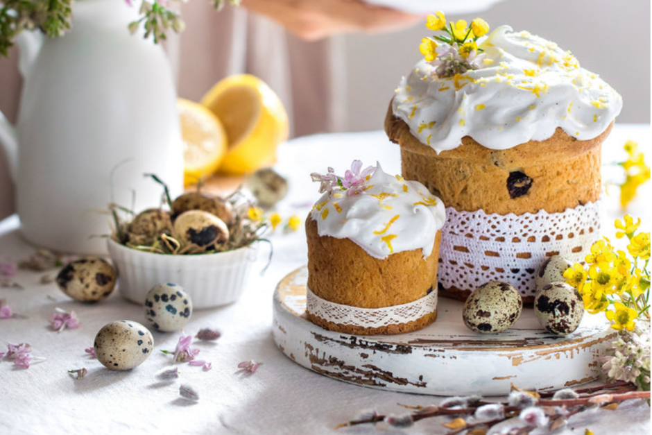 Пасхальный кулич с изюмом